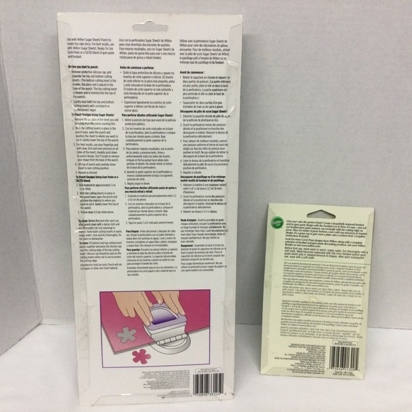 Wilton Cutting Decorating Stamp Set of 2 cake Decorating Cut Press New - Picture 5 of 8